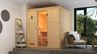 Produktbild von weka Massivholzsauna 38 mm VALIDA 3 GT x B x T x H  x 189 x 189 x 204