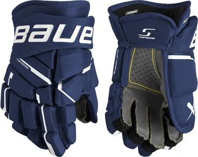 Obrázek produktu pro Rukavice BAUER Supreme M5 PRO Junior, velikost:11 palců, barva:Navy