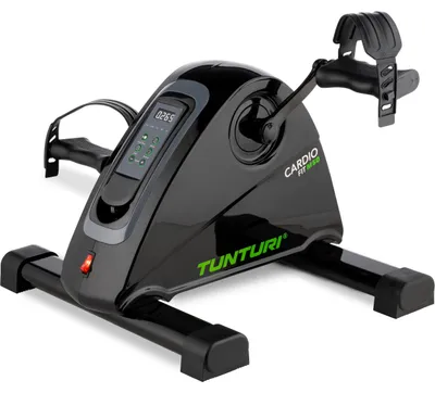 Produktbild von Tunturi Cardio Fit M50 Mini Bike Heimtrainer/Mit Elektromotor/Pedaltrainer/Arm- und Beintrainer/Minifahrrad/Bewegungstrainer für Senioren mit LCD-Bildschirmanzeige - Schwarz