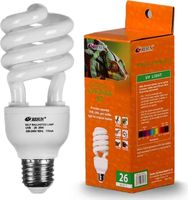 Obrázek produktu pro Resun Tropical UVB žárovka 5.0 26W - UVB žárovka Resun