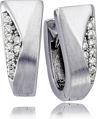 Produktbild von Balia Damen Silber 925 0,9cm weiß, silber Ohrschmuck D2BAO0044SW