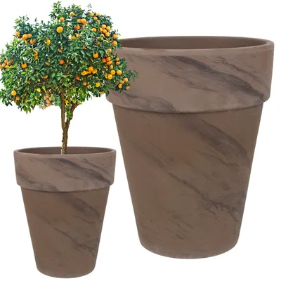 Produktbild von Cermax T-143-025-26-P Terrakotta Blumentopf rund 31x26 cm