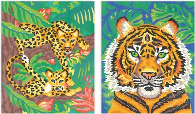 Image de Janod Peinture par numéros kit de bricolage chaton aquarelle