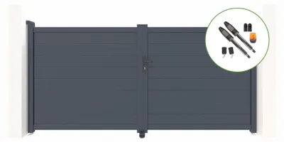 Produktbild von Flügeltor elektrisch 3m EIGER H.140cm + Drehtorantrieb TANKER B700