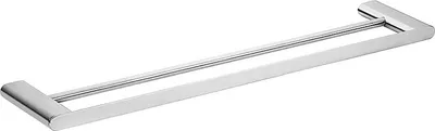 Produktbild von BORGANIC Doppelhandtuchhalter Edelstahl poliert 640x20x124 mm für Bad & Küche >> zum Bohren