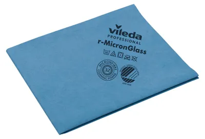 Produktbild von Vileda Professional r-MicronGlass Gläsertuch - 50 x 40 cm | Packung (5 Stück)