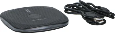 Produktbild von Grundig Induktive Ladestation - Qi Ladegerät - 5-10MM Ladedistanz - Anti-Rutsch - Kompakte Größe - Schwarz
