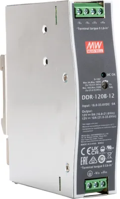 Obrázek produktu pro MEAN WELL DDR-120B-12 Napájecí zdroj a měnič napětí (DDR-120B-12)