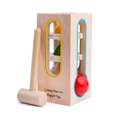 Obrázok produktu pre Bigjigs Detská veža na kolíkovanie