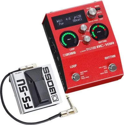 Obrázek produktu pro Boss RC-10R looper s nožním spínačem FS-5U a patch kabelem