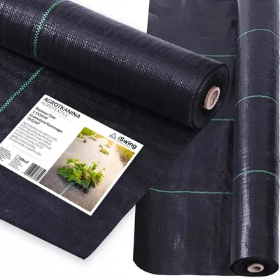Produktbild von Domatex Gartenflies Unkrautvlies – Agrotextil- Agrovlies - Unkrautschutzmatte - Für den Garten - Gemüsegarten - Verhindert Unkraut - Garten - Mulchgewebe - 1,1x50m 70g