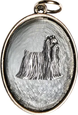 Image de Yorkshire Terrier - Collier avec chien, pendentif pour maman chien, bijou unique de la marque Art-Dog