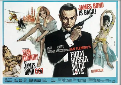Zdjęcie produktu dla James Bond – „From Russia With Love” – reprodukcja – 30 x 40 cm – plakat