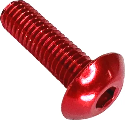 Produktbild von Alu M5x16 Linsenkopfschraube für Flaschenhalter Rot