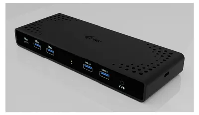 Zdjęcie produktu dla i-tec CADUA4KDOCKPDB100, Przewodowa, USB 3.2 Gen 1 (3.1 Gen 1) Type-C, 85 W, 10,100,1000 Mbit/s, Czarny, 5 Gbit/s