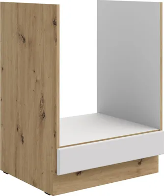Produktbild von Herd Unterschrank 60 cm Stilo Weiss Eiche Artisan Küchenzeile Küchenblock Küche