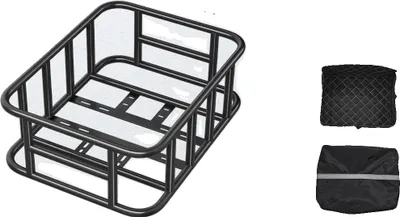 Imagen del producto de Cesta trasera para bicicleta, alta capacidad de carga, diseño ligero, 100 lbs