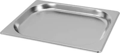 Zdjęcie produktu dla Pojemnik GN na posiłki, gastronomiczny 1/2 Mega-M ze stali nierdzewnej, 325x265x20 mm