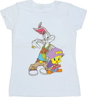 Produktbild von Looney Tunes - "Hip Hop" T-Shirt für Damen BI27845 (XL) (Weiß)