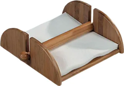 Produktbild von Serviettenhalter Serviettenständer Servietten Halter Serviettenspender Bambus