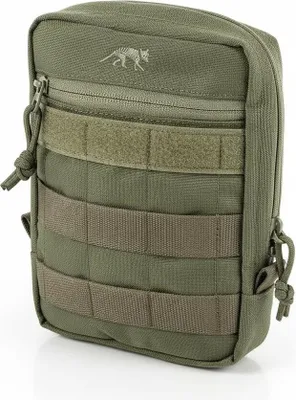 Produktbild von Tasmanian Tiger TT Tac Pouch 5 Rucksack Zusatz-Tasche für Zubehör EDC, Molle-kompatibel, incl. Regenhülle, 20 x 15 x 5 cm (Oliv)