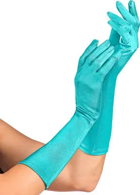 Produktbild von Satin Handschuhe "Amsterdam" 40 cm 14415 | Hellblau