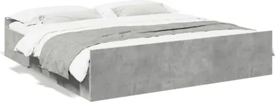 Produktbild von Möbel Bettgestell mit Schubladen Betongrau 200x200 cm Holzwerkstoff - Klassische Betten 3280268