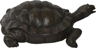 Luxus Bronze Deko Skulptur Figur Schildkröte Luxury Bronze Decorative Sculpture Figure Turtle