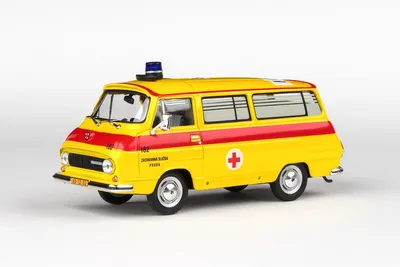 Obrázek produktu pro Škoda 1203 (1974) - Sanitka - Záchranka (Záchranná služba Praha #182) ABREX 1:43