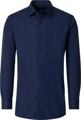 Produktbild von VENTI Herren Businesshemd Langarm Kent Comfort-Fit Marine 43