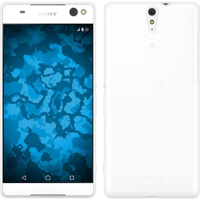 Produktbild von PhoneNatic Case kompatibel mit Sony Xperia C5 Ultra - clear Silikon Hülle Slimcase + 2 Schutzfolien