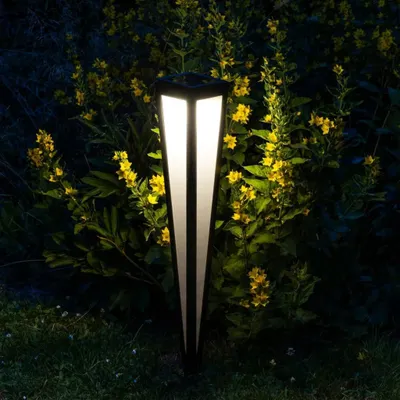 Produktbild von HI LED-Solar-Gartenleuchte 75 cm Schwarz
