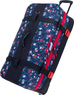 Produktbild von Trolley Koffer Damen Reisetasche Elephant Travel XXL Trolly 120 Liter Trolly Rolltasche groß Gepäck Reise Tasche XXL 13026 Blue Flower Blau