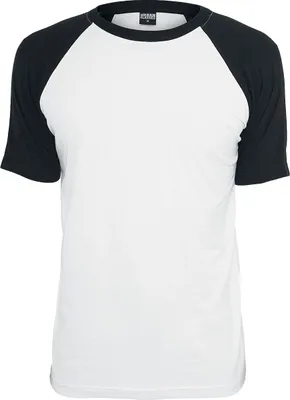Produktbild von Urban Classics T-Shirt Herren Raglan Contrast Tee weiß/schwarz S