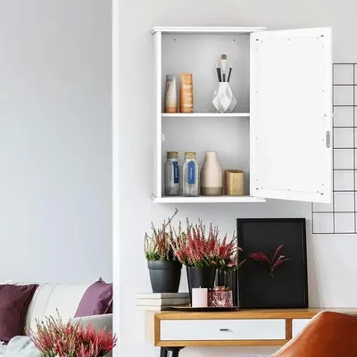 Produktbild von Badezimmer Medizinschrank mit Spiegel und Verstellbarem Regal