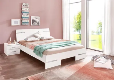 Produktbild von Schlafzimmer-Set >Anna< in WEISS - 254x81x210cm (BxHxT)