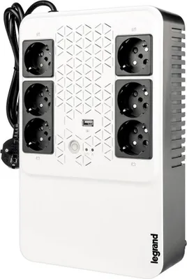 Produktbild von Legrand Keor ASI MULTIPLUG 600 FR, Line-Interaktiv, 0,6 kVA, 360 W, Sine, 170 V, 280 V