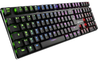 Image de Sharkoon PureWriter RGB clavier Gaming USB AZERTY Français Noir