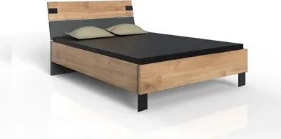 Produktbild von Bett 140 x 200 cm, Eiche Poutre, Graphit, WIMEX LAMIA