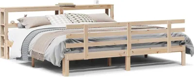 Image de vidaXL Cadre de lit avec tête de lit sans matelas 180x200 cm