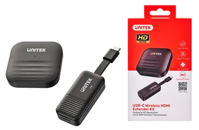 Produktbild von UNITEK V1184A01 AV-Extender AV-Sender & Empfänger Schwarz