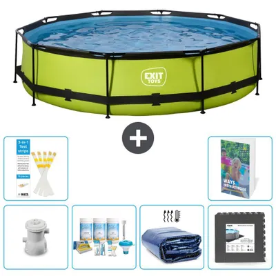 Immagine prodotto di Piscina gonfiabile rettangolare - 360x76 cm - Set da 5 pezzi - Modello S233