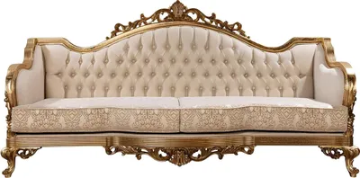 Produktbild von Klassische Couch Sofa Möbel Dreisitzer Couchen 218cm Sofas Barock Rokoko