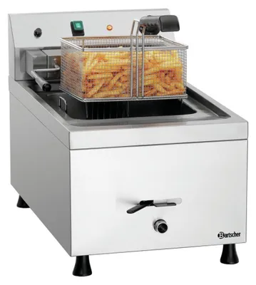 Obrázok produktu pre Bartscher 12L-10, fritéza, 12 L, 50 °C, 190 °C, Samostarný, Strieborná