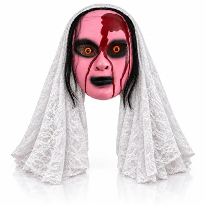 Obrázek produktu pro Maska "Hororová nevěsta, mnichyně" – kostým na Halloween a karnevalové doplňky