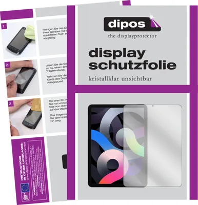 Produktbild von 2x Schutzfolie für Apple iPad Air 10.9 Zoll (2020) klar Displayschutzfolie Folie Display Schutz dipos