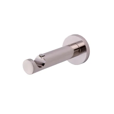 Immagine prodotto di MDEKOR Supporto da parete a 1 binario in acciaio inox look P Supporto da parete con piastra di montaggio in metallo per binario per tende 19 mm