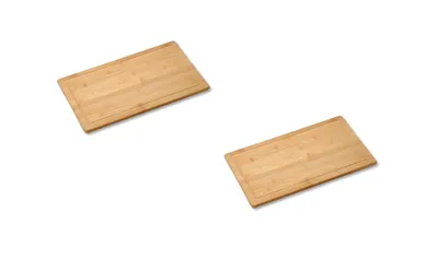 Produktbild von Neustanlo | Schneide- und Abdeckplatte Set | Bambusholz 50x28x4 cm | nachhaltiges & robustes Material | für stilvolle Küchenarbeit | Edition 1