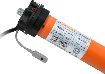Produktbild von Funk-Rollladenmotor mit mechanischen Endschaltern 3T45-30RX 30Nm SW60