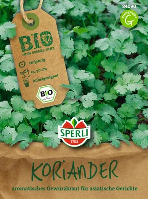 Produktbild von SPERLI  Saatgut Koriander Coriandrum sativum 80 Pflanzen